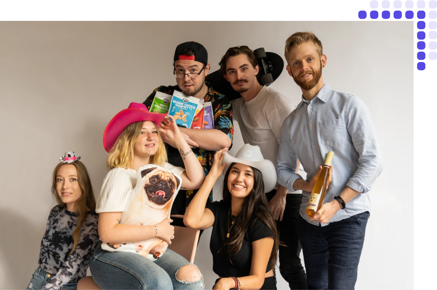 Visual representation of our story on the Who We Are page