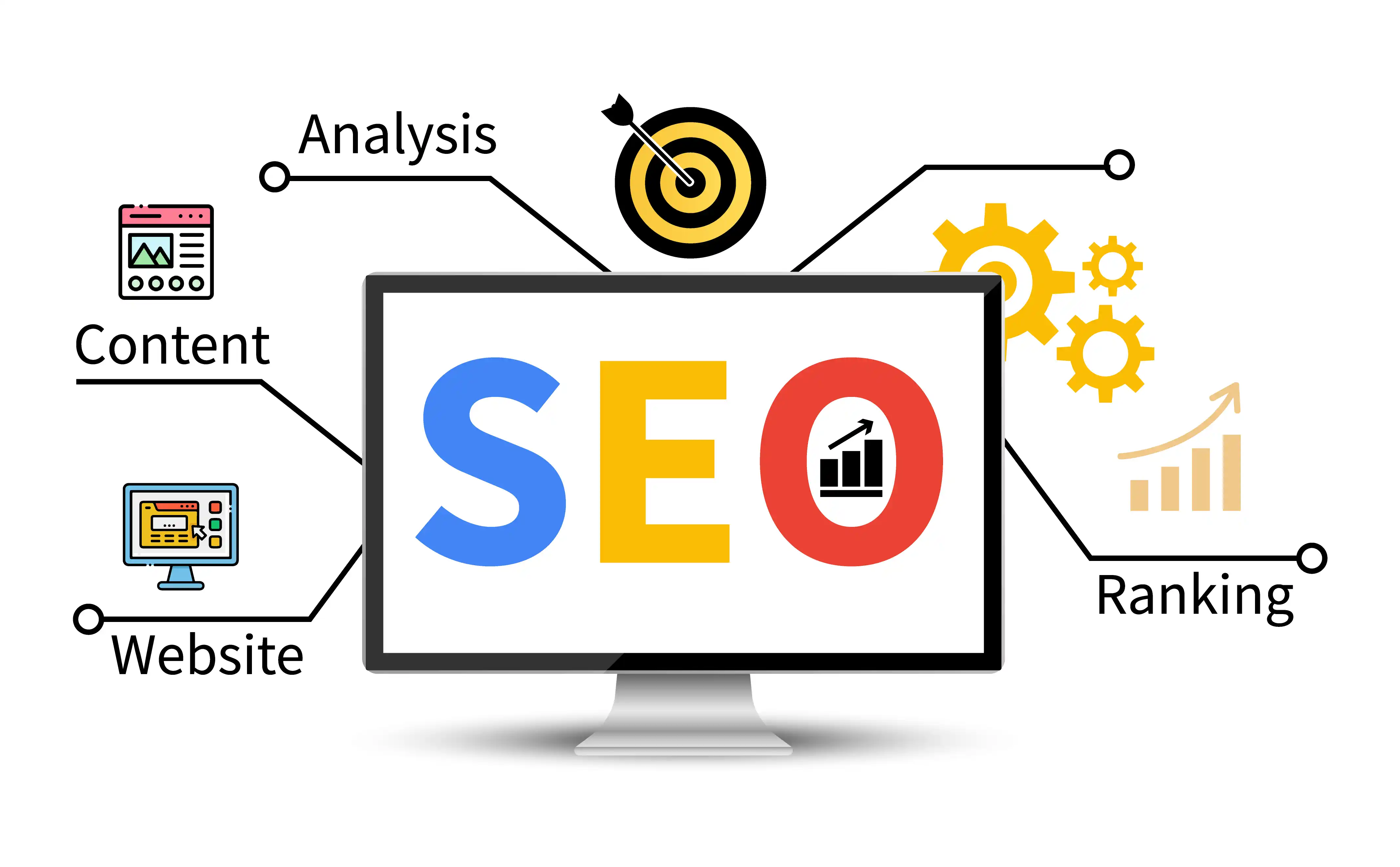 SEO Strategy Upper Section Illustration